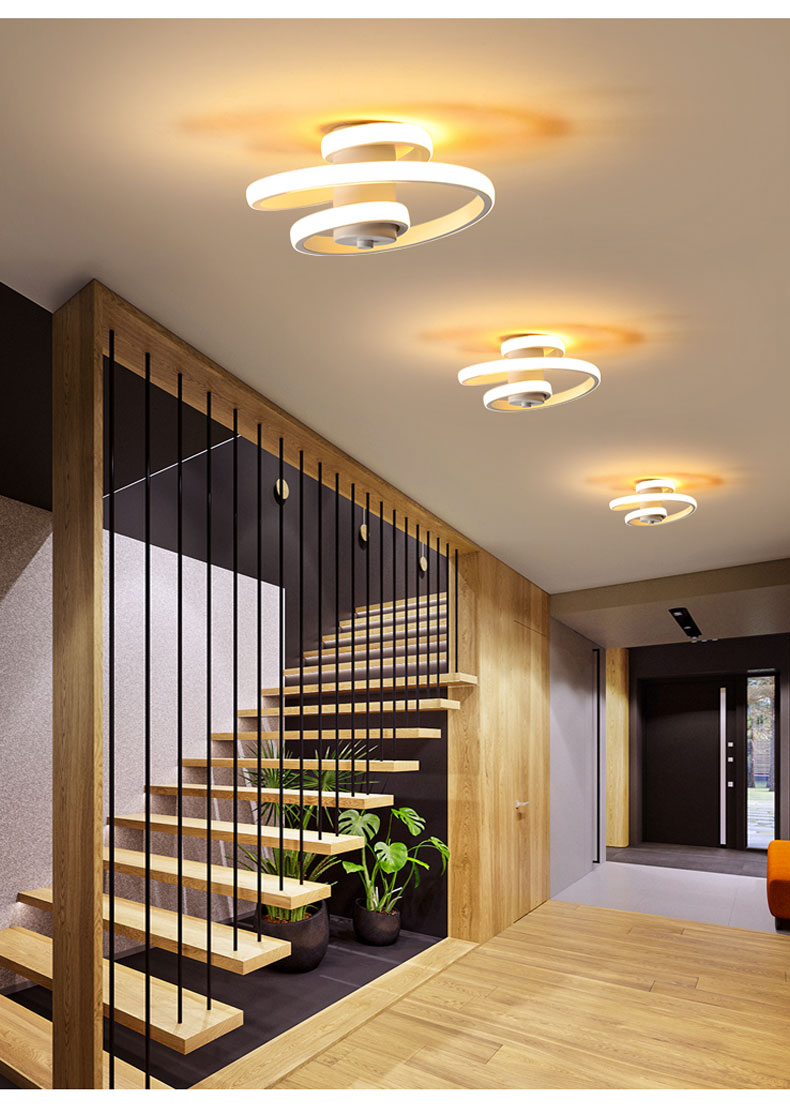 Plafonnier LED moderne en métal
