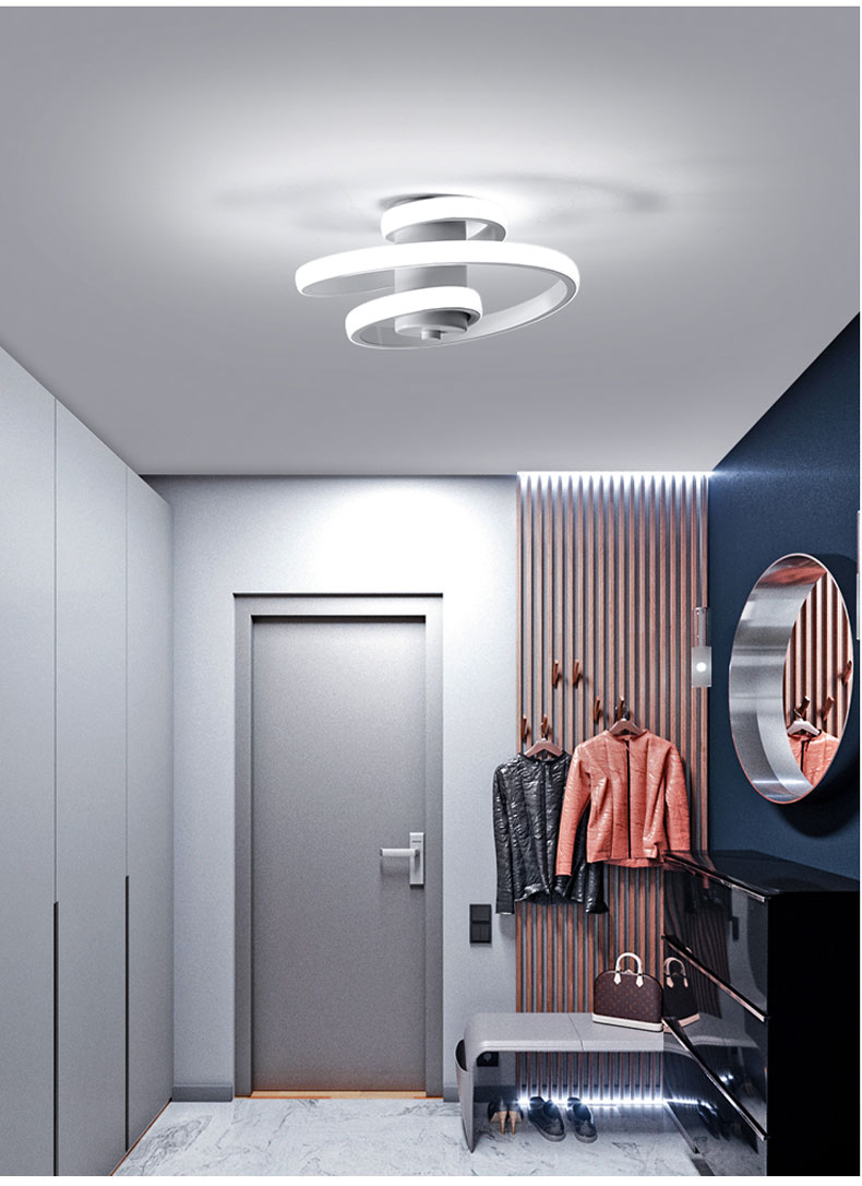 Plafonnier LED moderne en métal