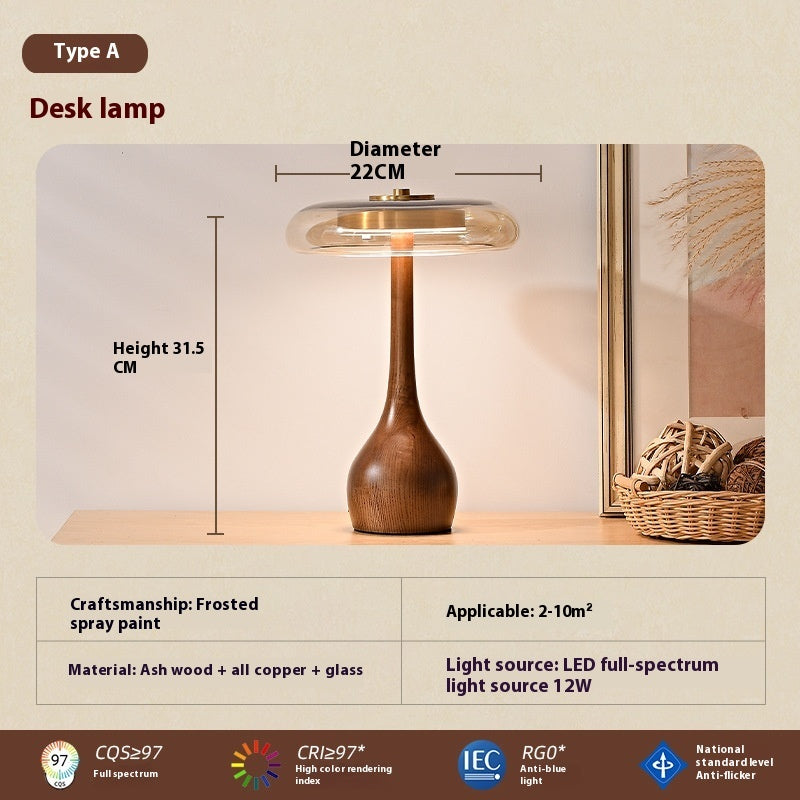Lampe de Chevet Bois Massif
