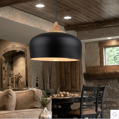 Lustre Rétro en Bois