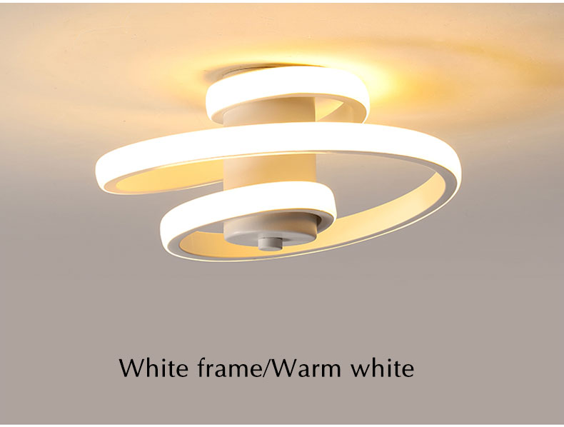 Plafonnier LED moderne en métal