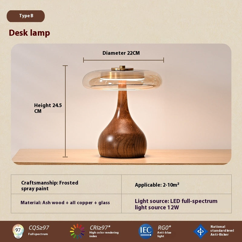 Lampe de Chevet Bois Massif